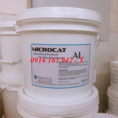 Microcat AL: Men vi sinh hấp thu khí độc, làm sạch đáy ao