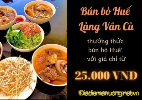 Hệ Thống Bún Bò Huế Làng Vân Cù ở Sài Gòn