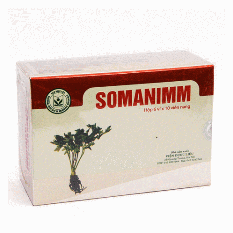 Thuốc Somanimm (Hộp 60 viên) – Thuốc tăng cường miễn dịch