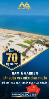 Cần bán đất vườn ven biển Bình Thuận 70tr/1000m2