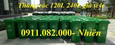 Thanh lý 3000 thùng rác mới 100% giá rẻ- Thùng rác 120L 240L 660L- lh 0911082000