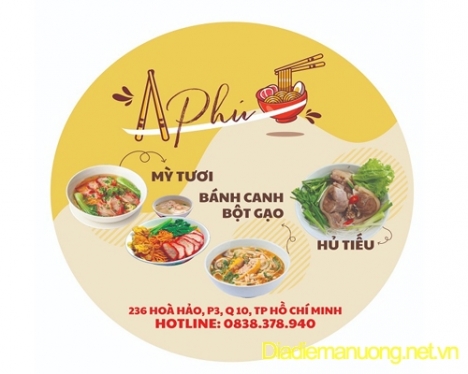 Tiệm Mỳ Xá Xíu A Phú Tiệm Mỳ Xá Xíu Ngon Quận 10