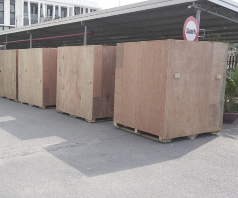 Đóng kiện gỗ cho hàng xuất khẩu đi Mỹ