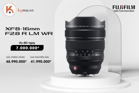 Ống kính Fujifilm đang giảm giá cực mạnh tại Kyma