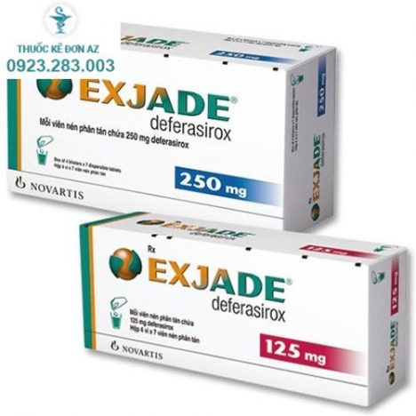 Điều trị thừa sắt mãn tính với thuốc Exjade 250mg