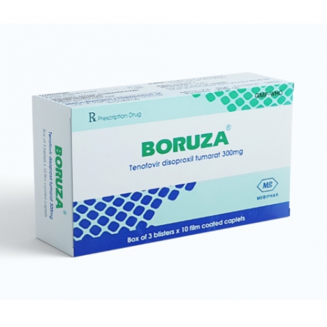 Thuốc Boruza – Tenofovir disoproxil fumarat 300mg – Công dụng, Liều dùng, Giá bán