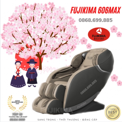Fujikima 606max giảm giá 80% dành cho 5 ghế massage FUJIKIMA FJ 606max - gọi: 0868.699.885