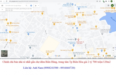 Cần bán gấp nhà riêng 120m2 gần chợ đêm Biên Hùng, Trung tâm Tp Biên Hòa