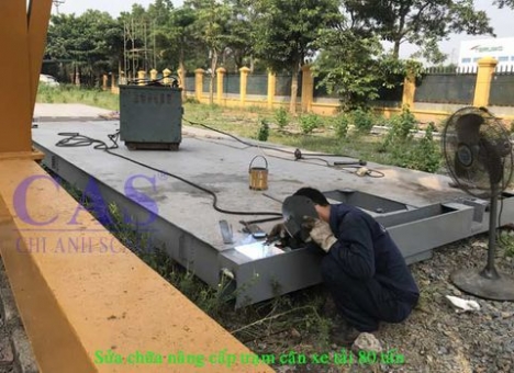 Dịch vụ sửa chữa, bảo dưỡng cân điện tử ô tô 80 tấn - Cân điện tử Chi Anh