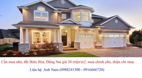 Mua nhà P Thanh Bình, Tp Biên Hòa giá cao, mua chính chủ, thiện chí mua