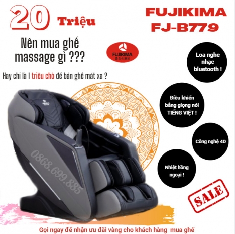 FUJIKIMA B779 - Ở đâu bán ghế massage rẻ nhất BÀ RỊA - VŨNG TẦU - Gọi ngay: 032.999.1561
