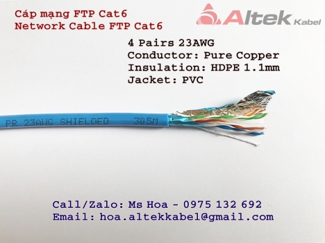 Cáp mạng UTP/FTP Cat5 Cat6 – Network Cable UTP/FTP Cat5 Cat6