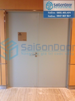 Thi công lắp đặt cửa thép chống cháy Saigondoor