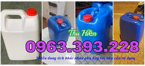 Can nhựa các loại giá rẻ, can nhựa cao cấp đựng hóa chất, can nhựa HDPE tại Hà Nội, chuyên cung cấp