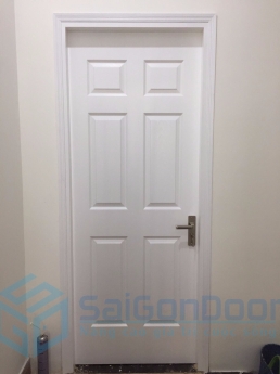 Cửa gỗ phòng ngủ giá rẻ, cửa gỗ HDF sơn màu Saigondoor