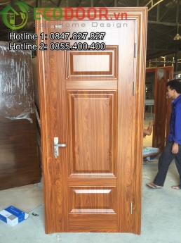 Cung cấp và lắp đặt cửa thép vân gỗ chống cháy Saigondoor