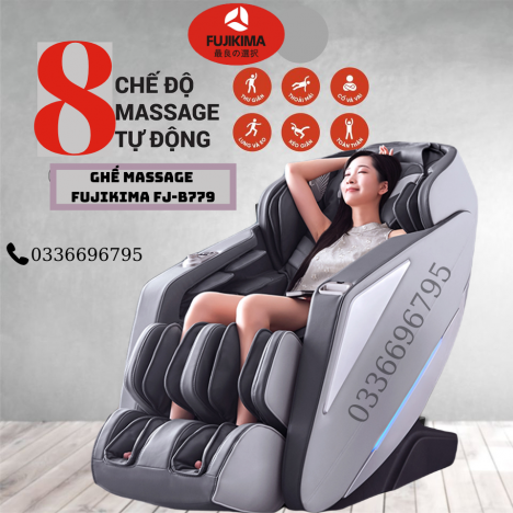 FUJIKIMA FJ-B779 - Ghế massage ĐIỀU KHIỂN GIỌNG NÓI TIẾNG VIỆT