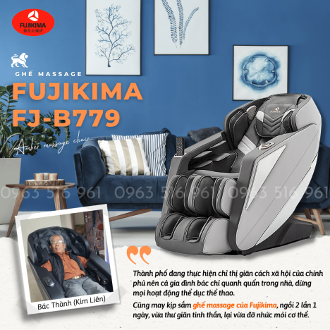 Ghế massage Fujikima B779 có tốt như lời đồn.LH: O963.5l6.96l để nhận báo giá tốt nhất mọi ghế mátxa