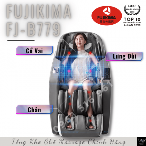 Ghế massage Fujikima B779 có tốt như lời đồn.LH: O963.5l6.96l để nhận báo giá tốt nhất mọi ghế mátxa