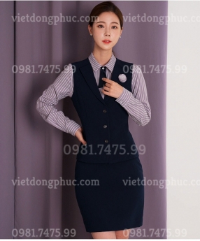 Mẫu đồng phục áo gile nữ cao cấp, hợp xu hướng thời trang 2021