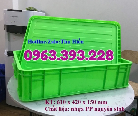 Thùng nhựa đặc có nắp tại Hà Nội, Khay nhựa cao 15 HS007
