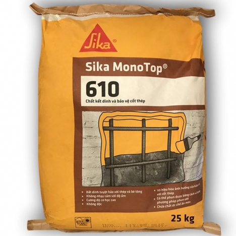 Sika Monotop 610 (Bao 5kg) - Sika Chất kết dính và bảo vệ cốt thép
