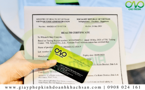 Dịch vụ xin giấy chứng nhận y tế bánh bao lá dứa