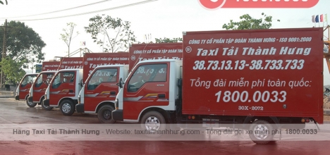 Giá cước dịch vụ taxi tải Thành Hưng mới nhất