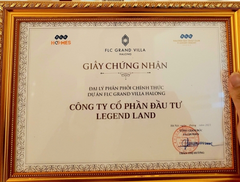 Legend land – đại lý phân phối chính thức dự án FLC grand villas halong