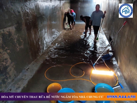 Thau rửa bể nước ngầm Hà Nôi, Công ty vệ sinh Hòa Mỹ