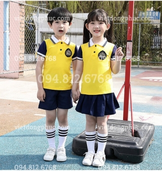Mẫu đồng phục học sinh cấp 1 phong cách Hàn Quốc xu hướng mới nhất
