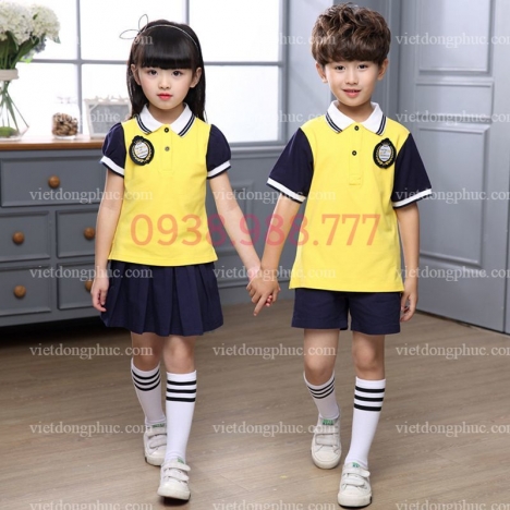 Mẫu đồng phục học sinh cấp 1 phong cách Hàn Quốc xu hướng mới nhất