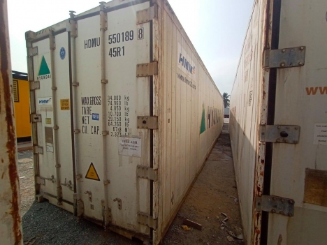 container lạnh 40feet cao 2.9m