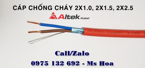 Altek Kabel Fire Resistant Cable 2G 1.0MM+E 0.6/1KV, cáp chống cháy 2x1.0