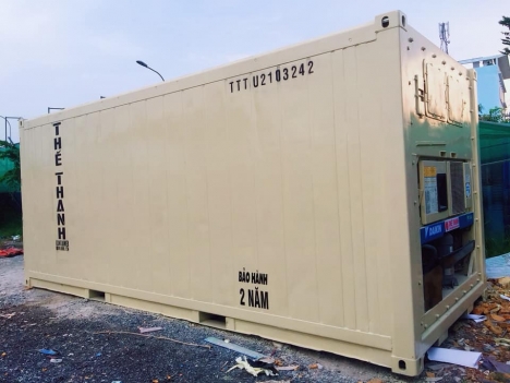 container lạnh bảo quản hải sản đóng gói