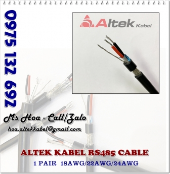 Cáp tín hiệu RS485 24AWG 1 Pair – Bảng giá mới nhất – Altek Kabel
