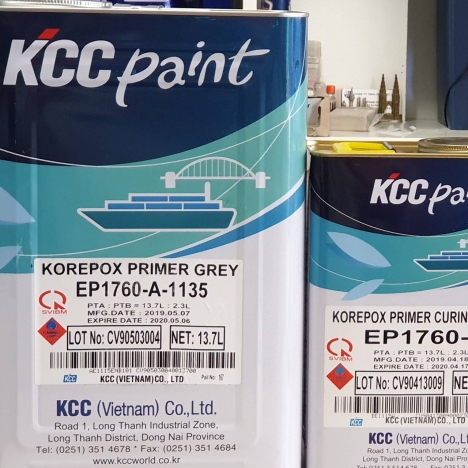 sơn phủ epoxy kcc giá rẻ nhất et566-9000 trong suốt 0918641645 huệ