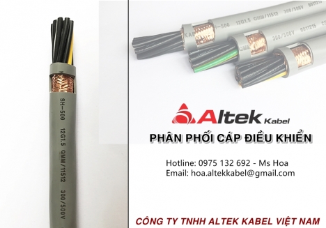 Cáp điều khiển 12G1.5 QMM/11512 300/500V CE hiệu Altek Kabel giá tốt