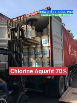 Chlorine Ấn Độ, Chlorine Aquafit 70% thùng cao - giá tốt