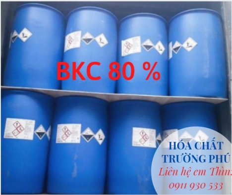 BKC 80% - nguyên liệu xử lý nước, diệt khuẩn - giá tốt