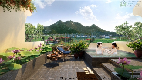 Biệt thự khoáng nóng xây theo phong cách gia chủ tại dự án Vườn Vua Resort & Villas