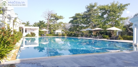 Biệt thự khoáng nóng tại gia Vườn Vua - Phú Thọ, bể bơi riêng 60m2, 2 mặt tiền. Giá chỉ từ 14tr/m2