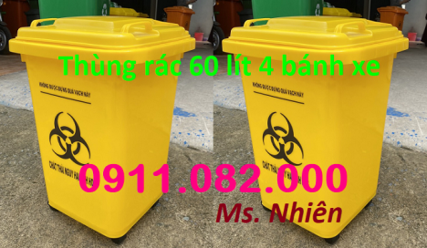 Giá rẻ thùng rác tại sóc trăng- thùng rác 120L 240L màu xanh, cam- lh 0911082000