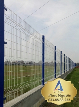 Hàng Rào Lưới Thép Chấn Sóng Trên Thân, Hàng Rào D5 A50x150 giá tốt tại Đồng Nai