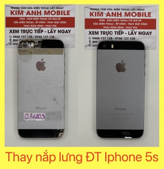 THAY NẮP LƯNG ĐIỆN THOẠI IPHONE 5S LẤY LIỀN - UY TÍN