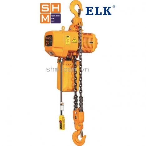 Pa lăng xích điện ELK nâng từ 500kg đến 5 tấn chiều cao nâng 6m, 9m,..