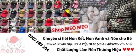 Xưởng may mũ Meo meo chuyên sản xuất mũ nón giá cạnh tranh