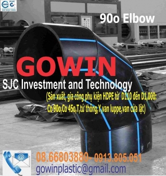 Phụ kiện hdpe - Sản xuất phụ kiện hdpe cỡ lớn _ Công ty CP ĐT&CN Gowin
