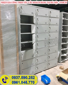 Sản xuất tủ dụng cụ bảo hộ, tủ locker cho nhà xưởng| Nhận gia công theo YC