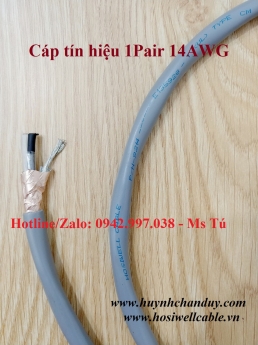 Cáp tín hiệu chống nhiễu 1Pair 14AWG (P/N: 9214), Hosiwell Cable